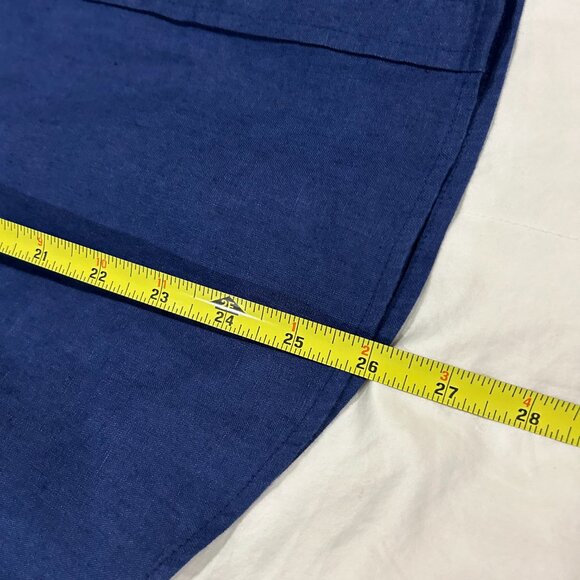 Tommy Bahama Navy Linen button down shirt, Med - Picture 10 of 10